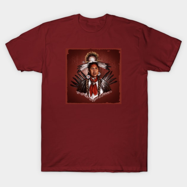 Pow Wow Dancer T-Shirt by AndreKoeks